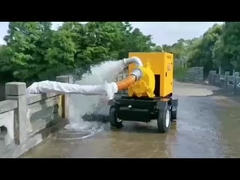 Dieselpomptruck met grote capaciteit voor hulp bij natuurrampen en afvalwaterzuivering